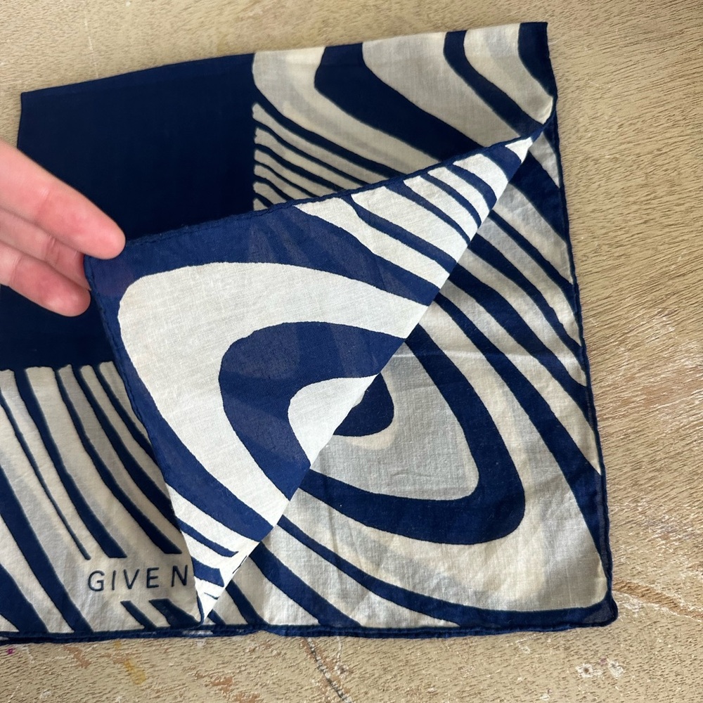 Vintage Givenchy Cotton Square Scarf - Picture 4 of 15